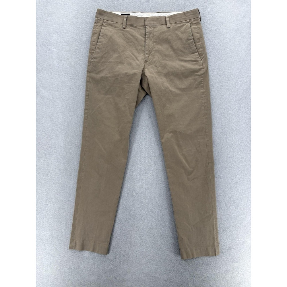 J.Crew Ludlow Slim Fit Chino Pants Mens 31x32 Beige Italian Stretch Twill Career